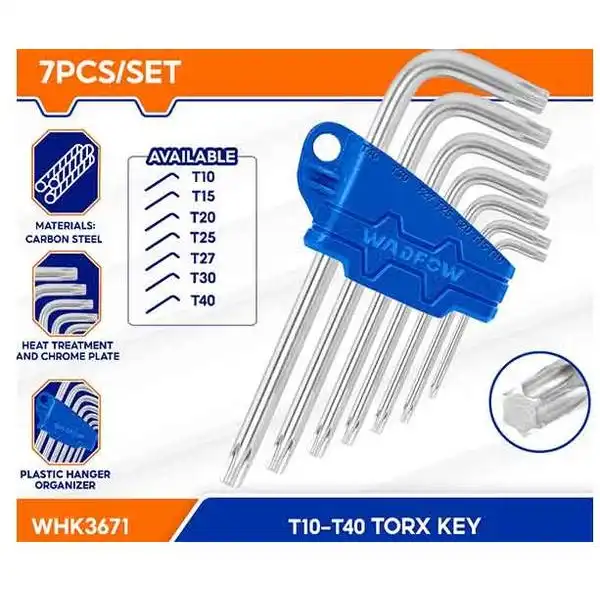 T10-T40 Bộ lục giác đầu sao 7 chi tiết Wadfow WHK3671