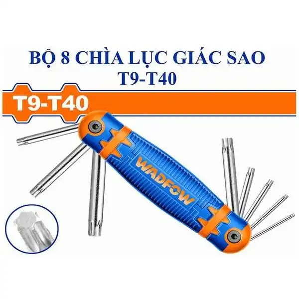 T9-T40 Bộ lục giác xếp đầu sao 8 chi tiết Wadfow WHK3281