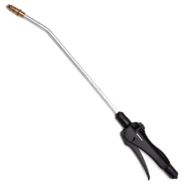 Tay phun nhôm đầu béc đồng cong 45 độ, tay cầm nhựa