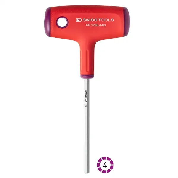 TAY VẶN CHỮ T 4 MM PB SWISS TOOLS PB 1206.4-80 L60060 3119