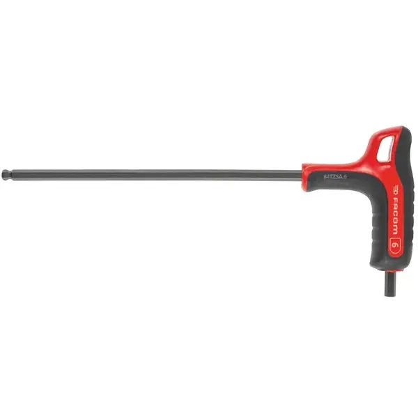 TAY VẶN CHỮ T ĐẦU LỤC GIÁC SIZE 6 ĐẦU DÀI CÓ VÁT GÓC 30 Độ FACOM 627421