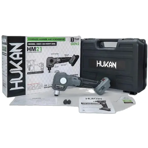 THÂN MÁY CHUYÊN VÍT BÚA GÓC GEN 2 HUKAN HM21-G2-HDR9120BL