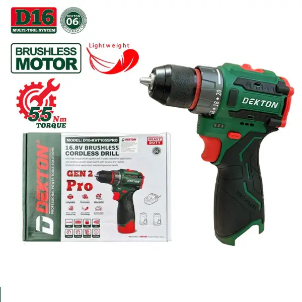 Thân máy khoan pin 16.8V Dekton D16-KVT1055PRO (Solo)