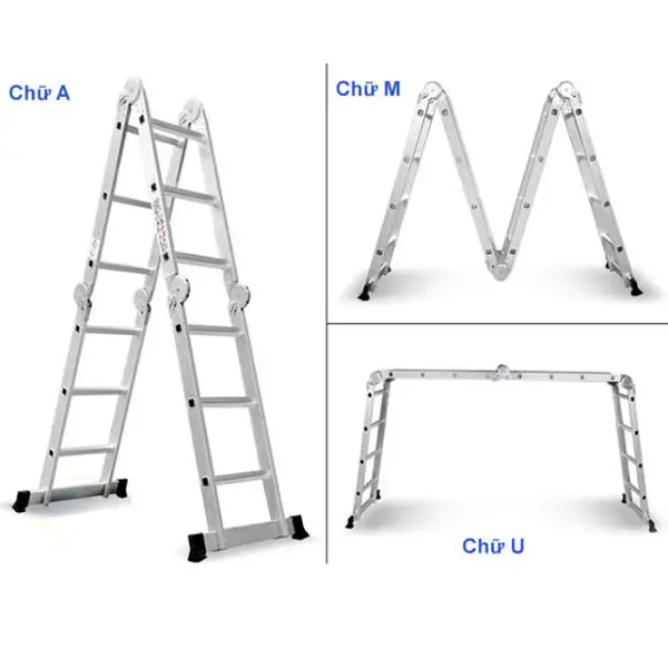 Thang nhôm gấp 4 khúc Nikita NKT-T403 (Chân thẳng)