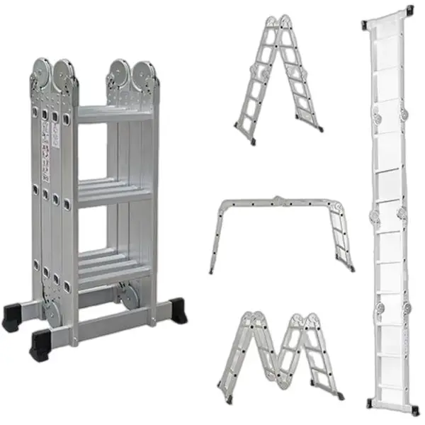THANG NHÔM GẤP ĐA NĂNG 4 ĐOẠN SUMIKA SKM 203 - MÀU TRẮNG
