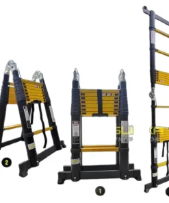 THANG NHÔM RÚT ĐÔI CHỮ A SUMIKA SKS 500D VÀNG ĐEN