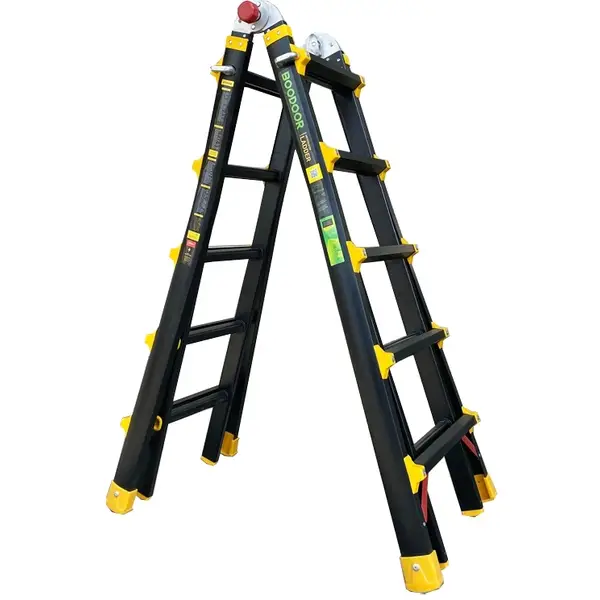 Thang nhôm rút lồng chữ A 2.5m Boodoor MS50 (Khóa Mỹ)