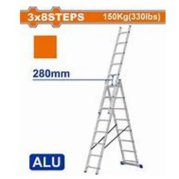 Thang xếp kéo dài 3 đoạn 3x8 WADFOW WLD6H38