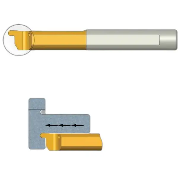 Thanh Dao Tiện Rãnh Tròn Mặt Đầu Ngoài MZL Tiny Tool CPT