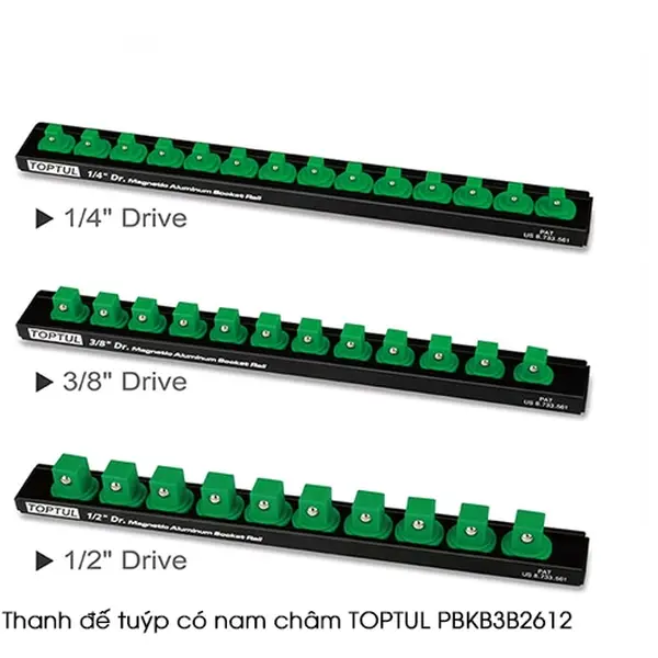 Thanh đế tuýp có nam châm TOPTUL PBKB3B2612