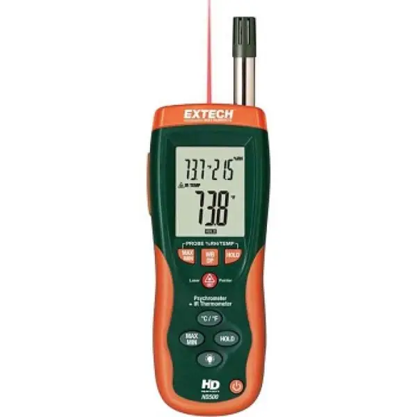 Thiết Bị Đo Độ Ẩm Kết Hợp Nhiệt Kế Hồng Ngoại Extech - HD500