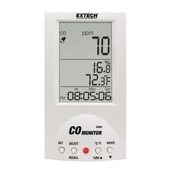 Thiết Bị Đo Khí CO2, Nhiệt Độ, Độ Ẩm Extech CO50