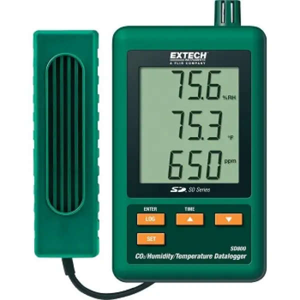 Thiết Bị Đo Khí CO2, Nhiệt Độ, Độ Ẩm Extech SD800