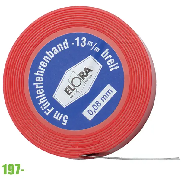 Thước căn lá cuộn ELORA 197, dài 5m, vật liệu bằng thép.