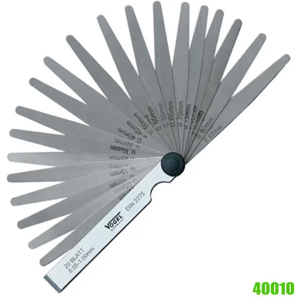 Thước căn lá đo khe hở 40010, dung sai đạt chuẩn T3, DIN 2275