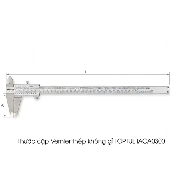 Thước cặp Vernier thép không gỉ TOPTUL IACA0300