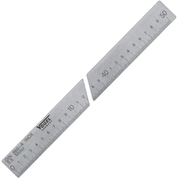 Thước cầu inox Vogel 1691 có vạch chia độ đáp ứng DIN 866 form A