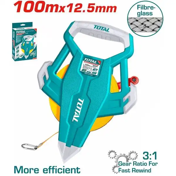Thước dây sợi thủy tinh 100mx12.5mm TMTF131006 TOTAL