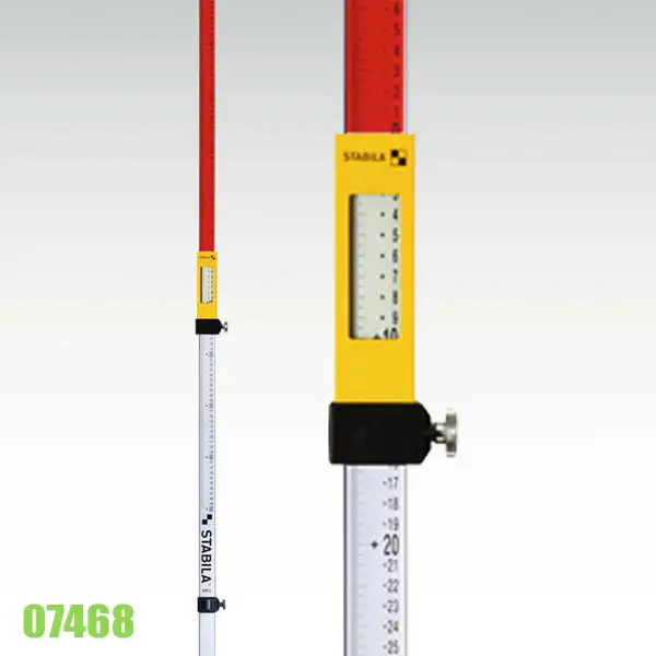 Thước đo cao Stabila 07468, cho bộ thu tín hiệu cân bằng laser