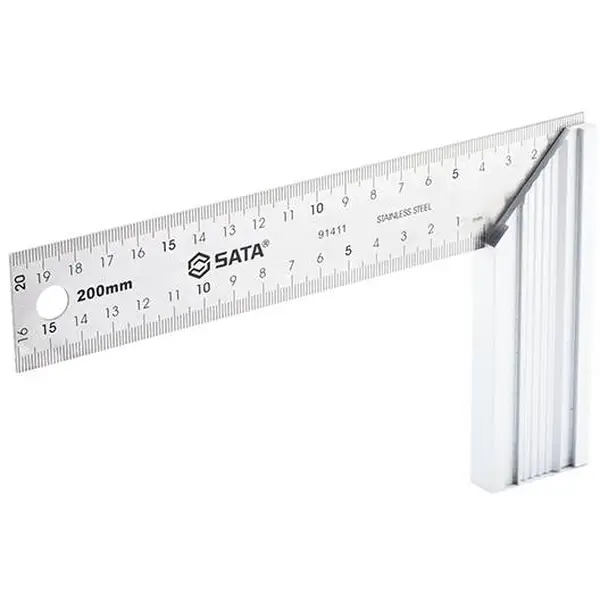 Thước đo góc đo cạnh vuông 200mm Shinwa 62114