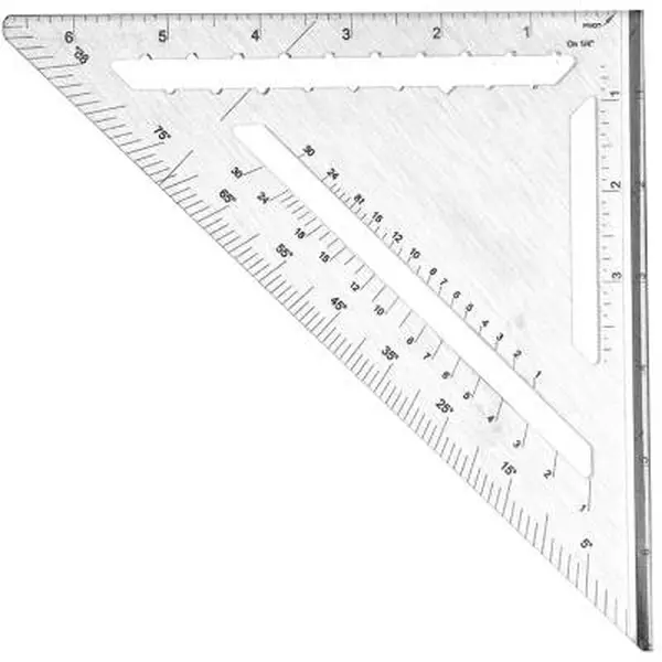 Thước đo góc vuông hình tam giác bằng nhôm 180mm (7 inches) Workpro WP264007