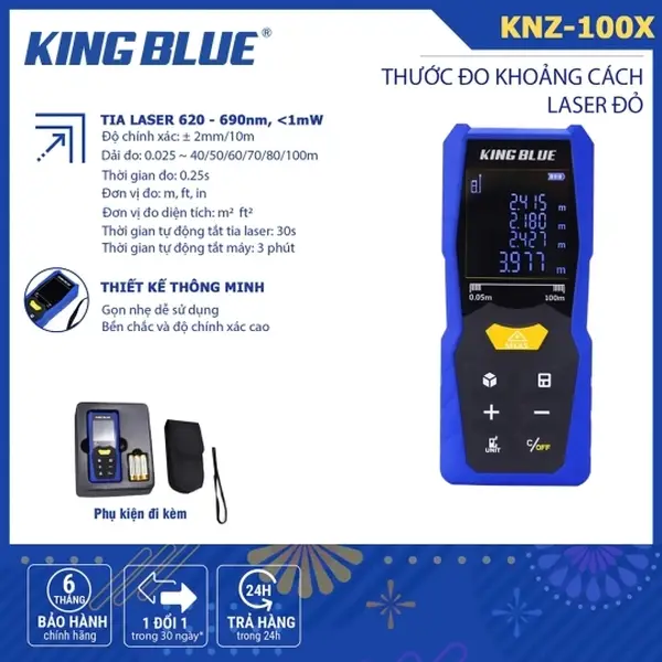 Thước đo khoảng cách Laser đỏ KNZ-100X