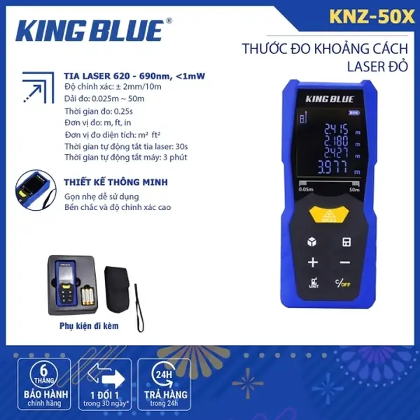 Thước đo khoảng cách Laser đỏ KNZ-50X