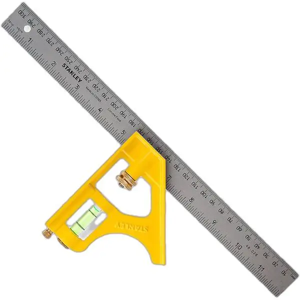 Thước Êke thủy Stanley 46-028 300mm 12 inch cán sắt