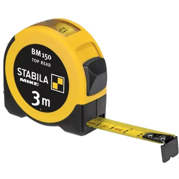 Thước kéo bỏ túi Stabila BM 150, có kính lúp đọc trị số.