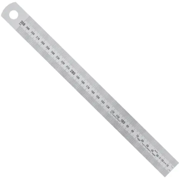 Thuớc lá inox 10190A, bản rộng 30mm, type A, vạch chia mm