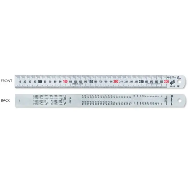Thước lá inox mạ nhũ bạc Niigata SV-600KD