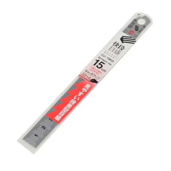 Thước thẳng catch-up NIIGATA SEIKI CU-15KD (150x15x0.5mm, vạch chia 1mm)
