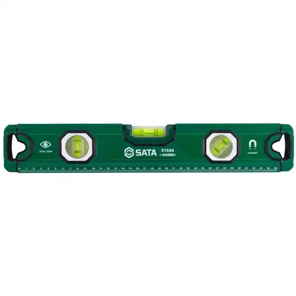 Thước thủy 16 inch SATA 91644 - MAGNETIC THREE BUBBLE LEVEL 16 inch