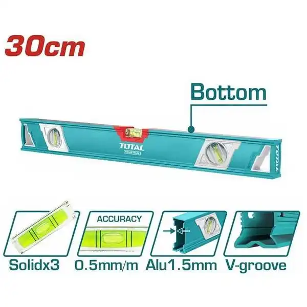 Thước thủy 30cm TMT23086 TOTAL