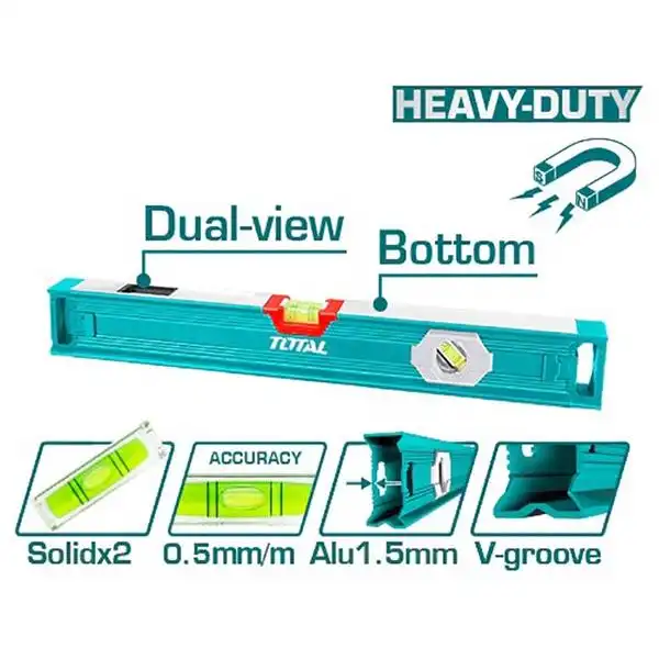 Thước thủy kèm theo nam châm hút 40cm TMT24056 TOTAL