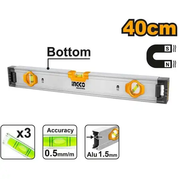 Thước Thủy (Kèm Theo Nam Châm Hút) HSL38040M INGCO