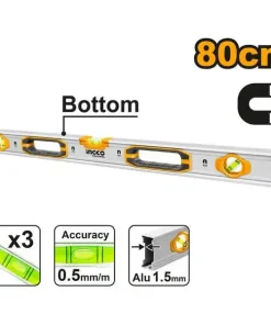 Thước Thủy (Kèm Theo Nam Châm Hút) HSL38080M INGCO