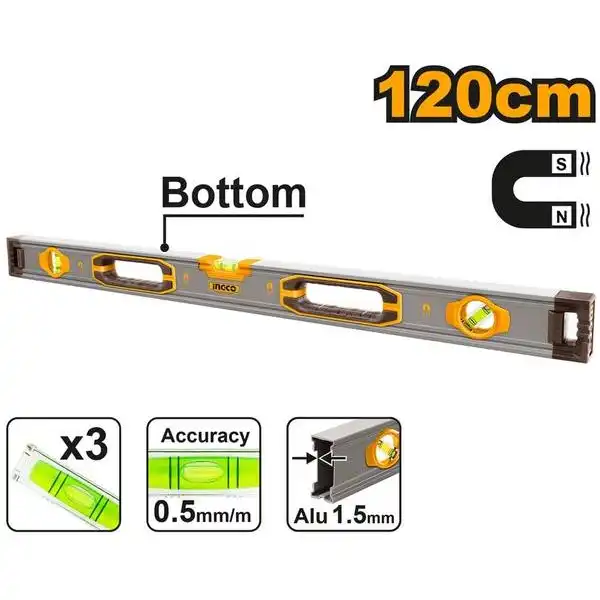 Thước Thủy (Kèm Theo Nam Châm Hút) HSL38120M INGCO