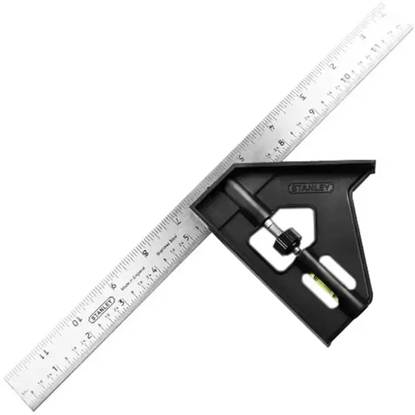 Thước vuông kết hợp cán cầm nhựa Stanley 46-012 12 inch
