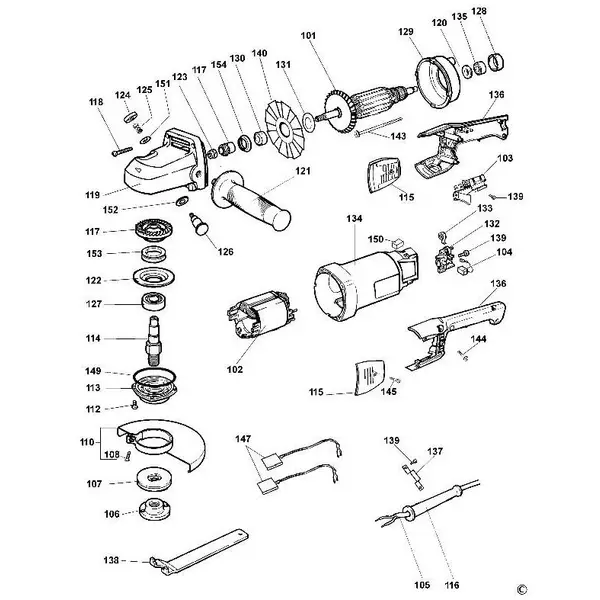Trục Bánh Răng Máy cắt Sắt D28720 Dewalt 5140062-53