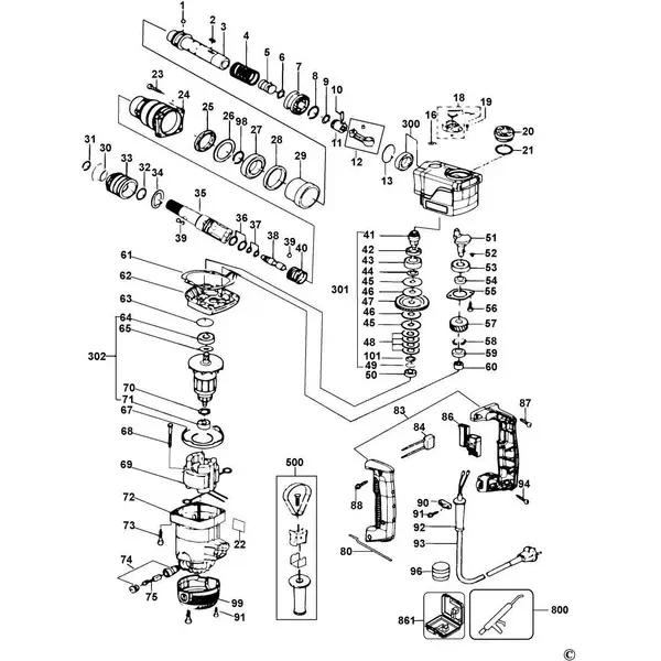 Trục Đầu Máy Dcf894 Dewalt N536344