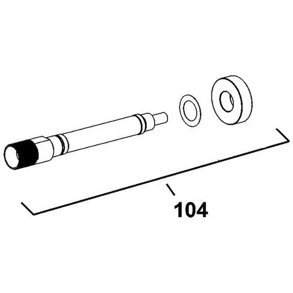 Trục máy mài dùng cho máy GWS 060, Model 1619P20124