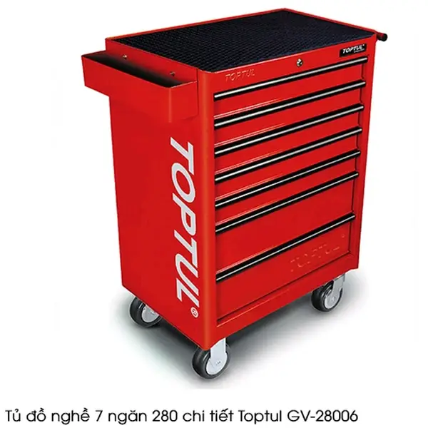 Tủ đồ nghề sửa chữa 7 ngăn 280pcs TOPTUL GV-28006