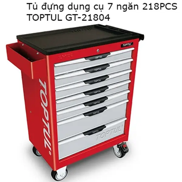 Tủ đựng đồ nghề 7 ngăn 218PCS TOPTUL GT-21804
