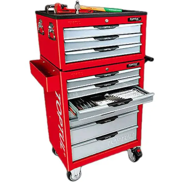 Tủ đựng dụng cụ 10 ngăn có dụng cụ 333 cái GCAZ0020 GCAJ0022 Toptul