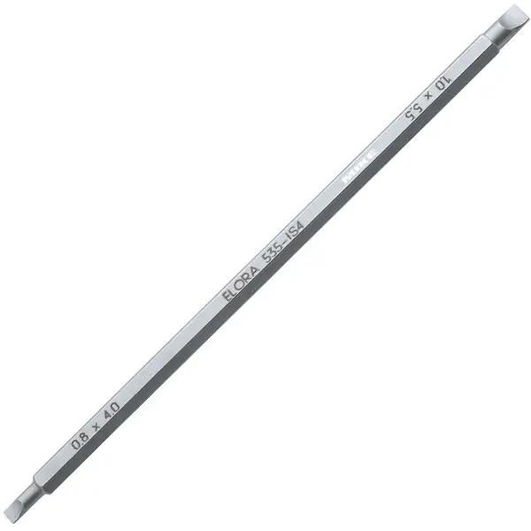 Tua vít 2 đầu dẹp ELORA 535-IS 4, dài 175mm, DIN ISO 2380-1
