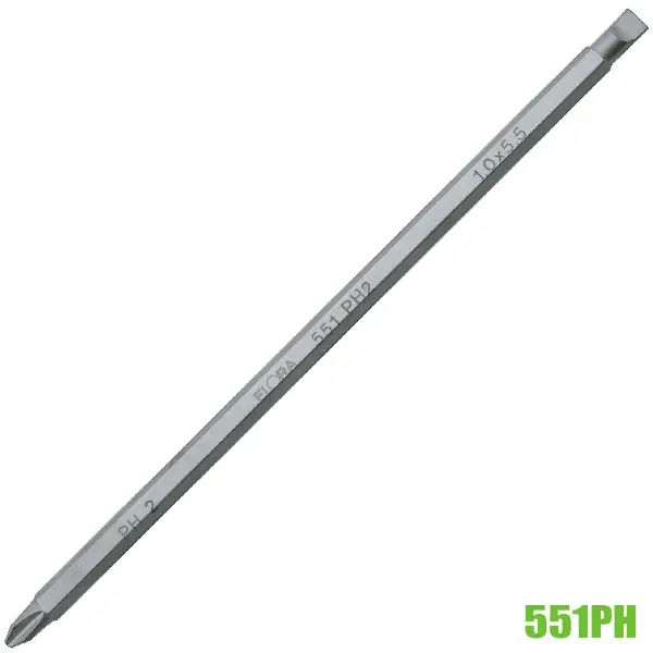 Tua vít 2 đầu dẹp và pake ELORA 551PH, dài 175mm