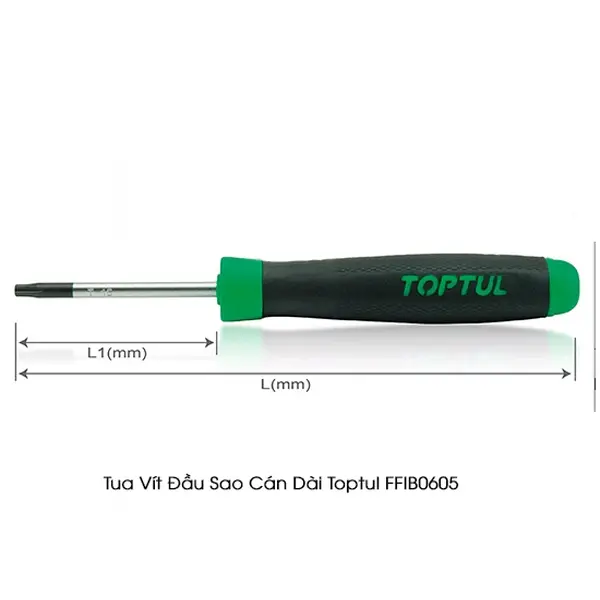 Tua vít đầu sao cán dài TOPTUL FFIB0605