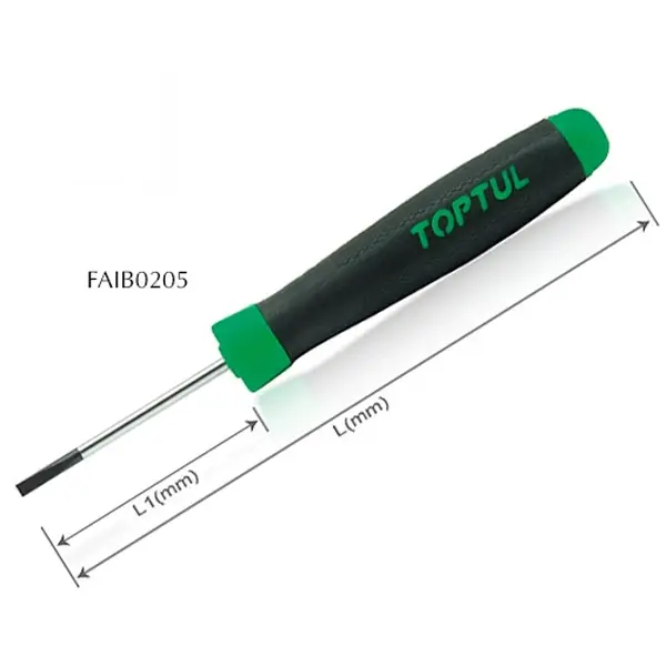 Tua vít dẹp cách điện TOPTUL FAIB0205