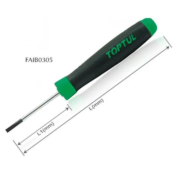 Tua vít dẹp cách điện TOPTUL FAIB0305
